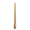 Xenos Dinerkaars metallic twist - roségoud - ø2x25 cm- Kerstcadeaus|Dinerkaarsen