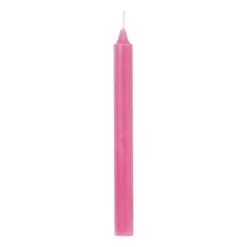 Xenos Dinerkaars rustiek - roze - ø2x24 cm- Dinerkaarsen