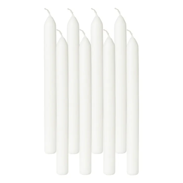 Bolsius Dinerkaarsen box wit - set van 8 - ø2x23 cm- Dinerkaarsen
