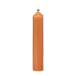 Xenos Dinerkaarsjes - set van 3 - oranje - ø2x12 cm- Dinerkaarsen