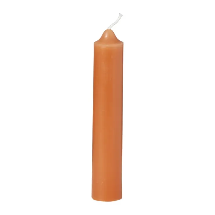 Xenos Dinerkaarsjes - set van 3 - oranje - ø2x12 cm- Dinerkaarsen