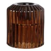 Xenos Diner/theelichthouder - lichtbruin - ø5.5x6 cm- Waxinelichthouders|Kandelaars