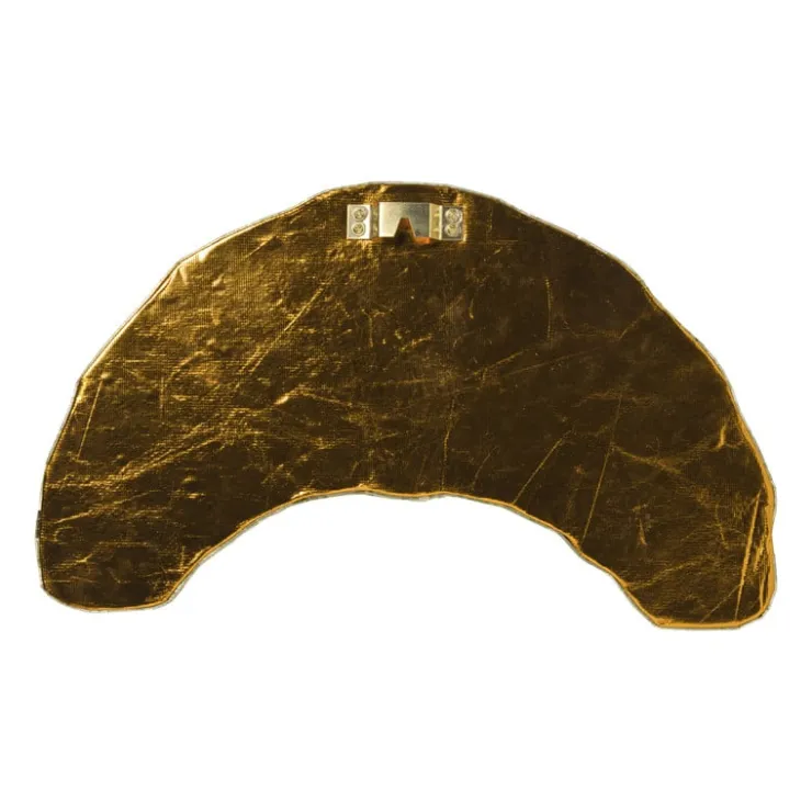 Xenos Disco croissant XL voor wand - goudkleurig - 21x41x10 cm- Kerstcadeaus|Decoratieve Beelden
