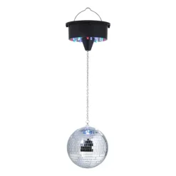 Xenos Disco licht met discobal - zilverkleurig - ø15x30 cm- Kerstcadeaus