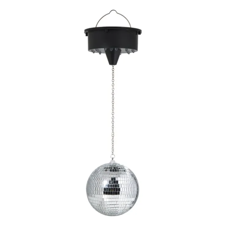Xenos Disco licht met discobal - zilverkleurig - ø15x30 cm- Kerstcadeaus