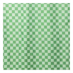 Xenos Douchegordijn geblokt - groen - 180x200 cm- Douchegordijnen