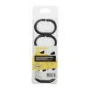 Xenos Douchegordijn ringen - zwart - set van 12- Badkamer Accessoires