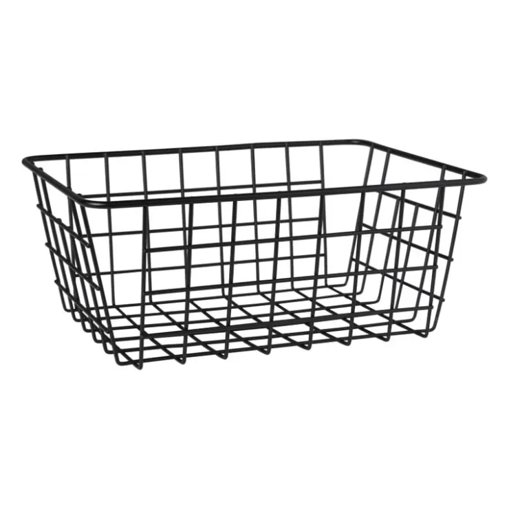Xenos Draadmand M - ijzer - 24x18x10 cm- Manden|Manden