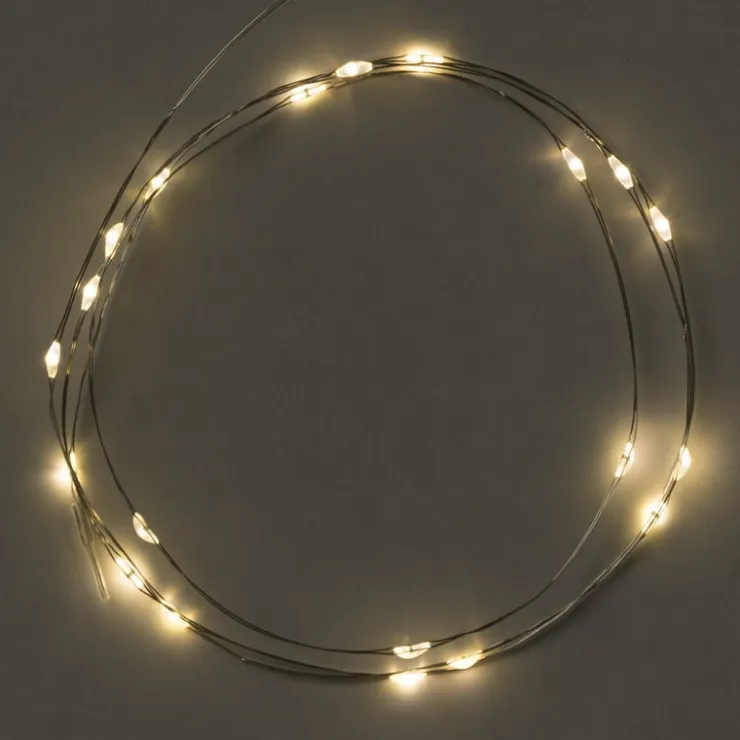 Xenos Draadverlichting - warm wit licht - 20 led lampjes - 95 cm- Kerstverlichting|Kerstboom Verlichting