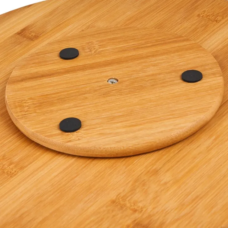 Xenos Draaiplateau bamboe - ø33 cm- Taartplateaus|Borrelplanken