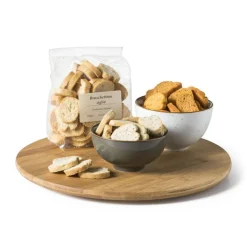 Xenos Draaiplateau bamboe - ø33 cm- Taartplateaus|Borrelplanken
