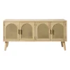 Xenos Dressoir Flores met ovalen vlakken - bruin - 55x120x40 cm- Dressoir