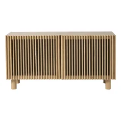 Xenos Dressoir Japandi met 2 deuren - bruin - 50x98.5x33 cm- Kast Met Deuren|Dressoir
