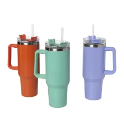 Xenos Drinkbeker - rood - rvs - 1.1 liter- Drinkflessen|Kinderservies