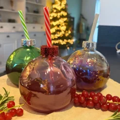 Xenos Drinkbeker kerstbal - diverse varianten- Kerstcadeaus