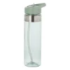 Xenos Drinkfles met rietje - groen - 500 ml- Drinkflessen