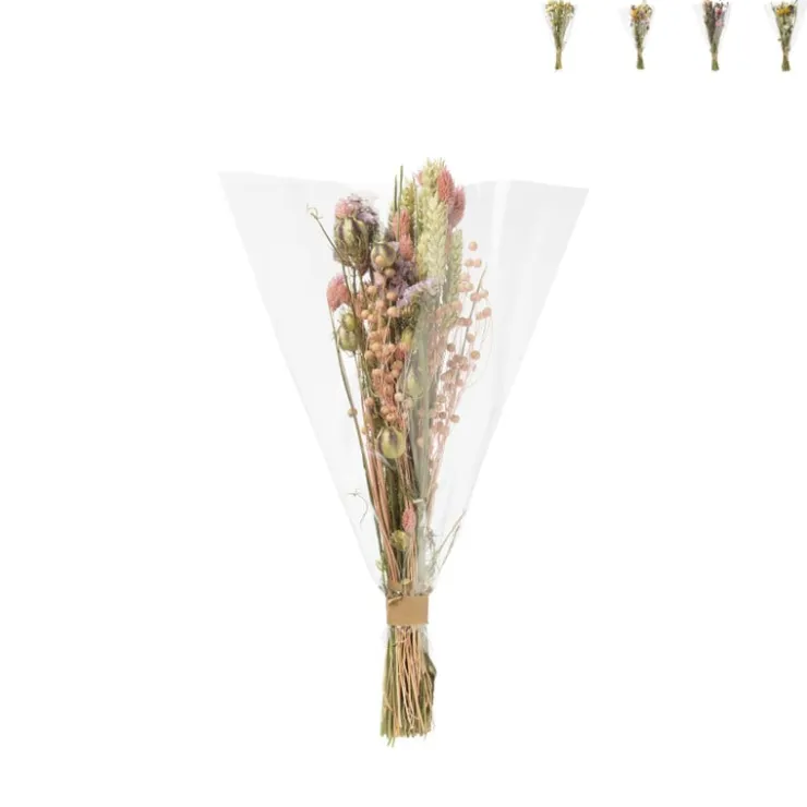 Xenos Droogbloem boeket gemixt - diverse varianten - 50 cm- Kunstbloemen