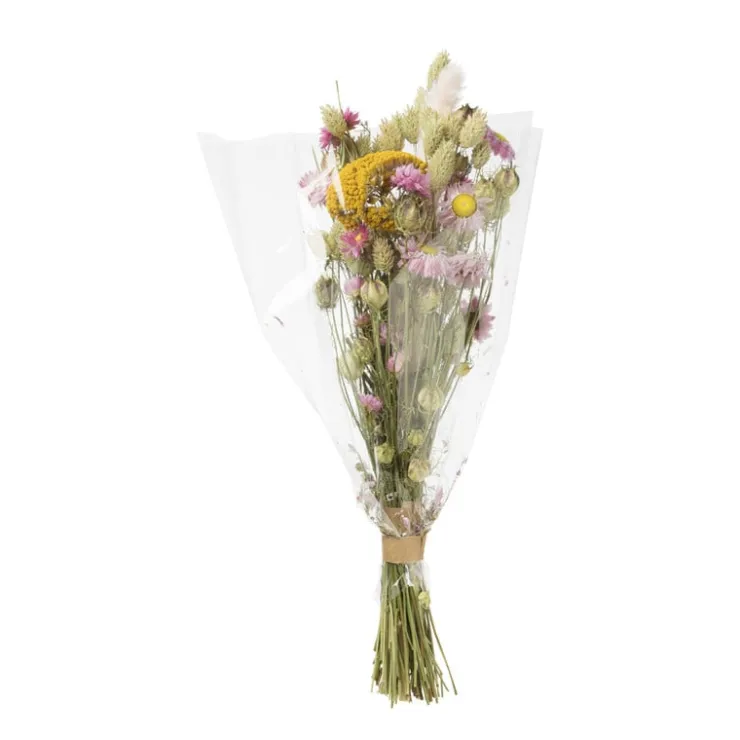Xenos Droogbloem boeket gemixt - diverse varianten - 50 cm- Kunstbloemen