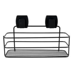 Xenos Easy lock doucherekje - zwart - 28x10x12 cm- Doucherekjes