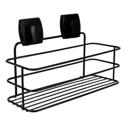 Xenos Easy lock doucherekje - zwart - 28x10x12 cm- Doucherekjes