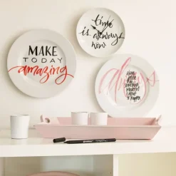 Edding porseleinstiften - set van 4 - zwart/rood/paars/roze- Stiften