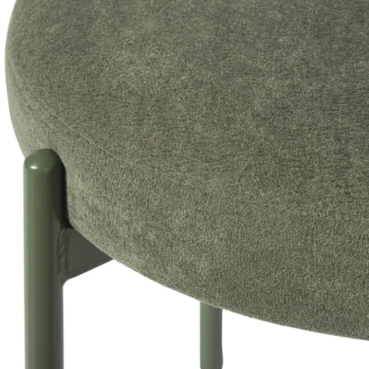 Xenos Eetkamerstoel Elvis - groen - 79x57x52 cm- Eetkamerstoelen