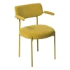 Xenos Eetkamerstoel Elvis - okergeel - 79x57x52 cm- Eetkamerstoelen