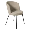 Xenos Eetkamerstoel Irene - bruin/zwart - 77x56.5x51 cm- Eetkamerstoelen