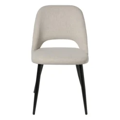 Xenos Eetkamerstoel Leonardo - beige - 82.5x61.5x48.5 cm- Eetkamerstoelen