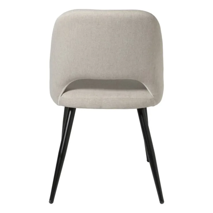 Xenos Eetkamerstoel Leonardo - beige - 82.5x61.5x48.5 cm- Eetkamerstoelen