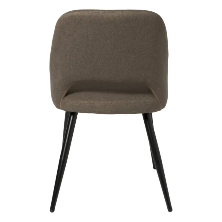 Xenos Eetkamerstoel Leonardo - bruin - 82.5x61.5x48.5 cm- Eetkamerstoelen