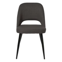 Xenos Eetkamerstoel Leonardo - grijs - 82.5x61.5x48.5 cm- Eetkamerstoelen