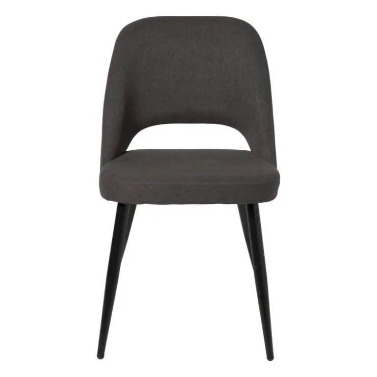 Xenos Eetkamerstoel Leonardo - grijs - 82.5x61.5x48.5 cm- Eetkamerstoelen