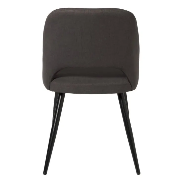 Xenos Eetkamerstoel Leonardo - grijs - 82.5x61.5x48.5 cm- Eetkamerstoelen