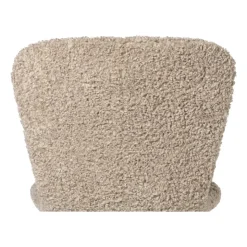 Xenos Eetkamerstoel Liz - beige - teddy - 83.5x55x45.4 cm- Eetkamerstoelen