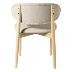 Xenos Eetkamerstoel Niki - wit - 78x55x54 cm- Eetkamerstoelen