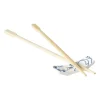 Xenos Eetstokjeshouder Mico kat - blauw/wit - 1.5x6x1.2 cm- Sushi Servies|Eetstokjes