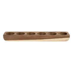Xenos Eierdopje hout - voor 6 eieren- Eierdopjes|Kerstcadeaus