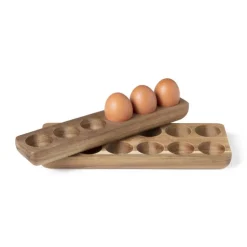 Xenos Eierdopje hout - voor 6 eieren- Eierdopjes|Kerstcadeaus