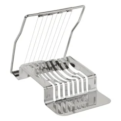 Xenos Eiersnijder rvs - zilverkleurig - 13.7x9.2 cm- Keukengerei