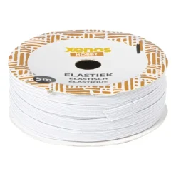 Xenos Elastiek - wit - 5 meter- Knutselspullen