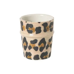Xenos Espresso mok animal - beige - 100 ml- Mokken