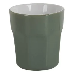 Xenos Espressomok facet - Groen - 60 ml- Mokken