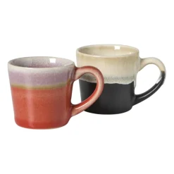 Xenos Espressomok roots - rood/paars - 80 ml- Mokken