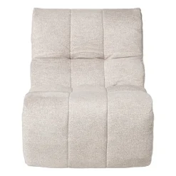 Xenos Fauteuil chenille - beige - 87x72x66 cm- Fauteuils
