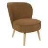 Xenos Fauteuil Didi corduroy - bruin - 77x60x69 cm- Fauteuils