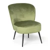 Xenos Fauteuil Frida - groen - 77x69x60 cm- Fauteuils