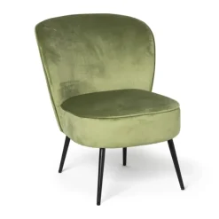 Xenos Fauteuil Frida - groen - 77x69x60 cm- Fauteuils