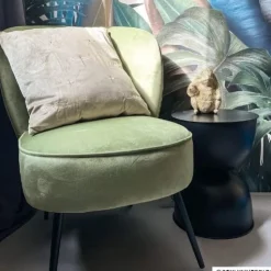 Xenos Fauteuil Frida - groen - 77x69x60 cm- Fauteuils
