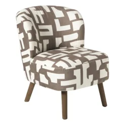 Xenos Fauteuil japandi - beige - 69x66x56 cm- Fauteuils